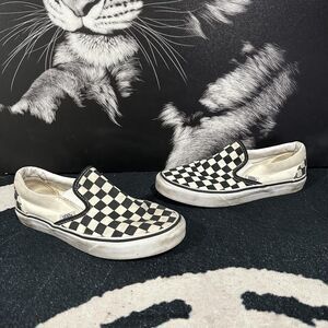 Vans Classic VN000EYEBWW Athletic Shoes Unisex M6/W7.5 White Checkerboard Suede